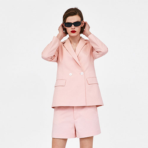 2018 Hot Side And Back Pockets Suit Tunic Dress